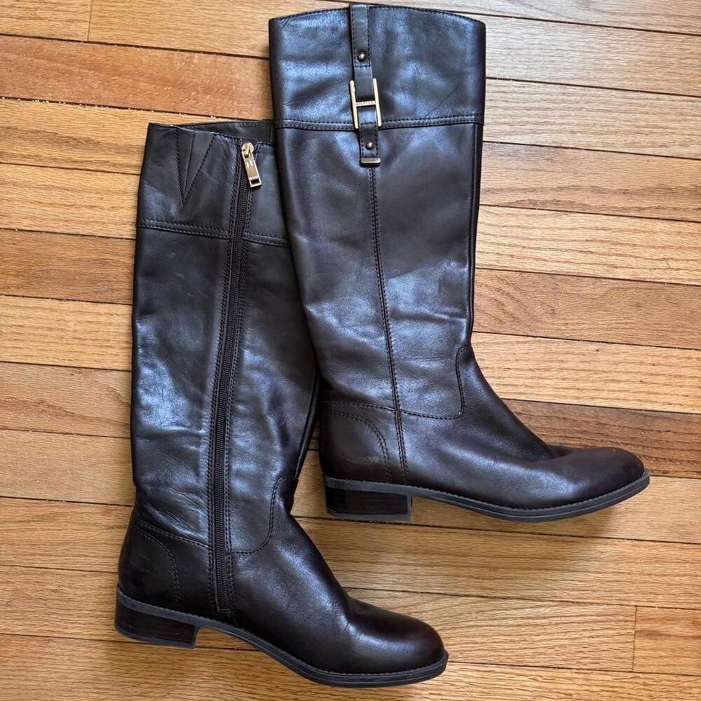 Chocolate Brown Tommy Hilfiger Riding Boots